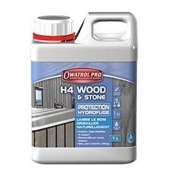H4 Wood - Idrorepellente incolore di nuova generazione - Owatrol Pro