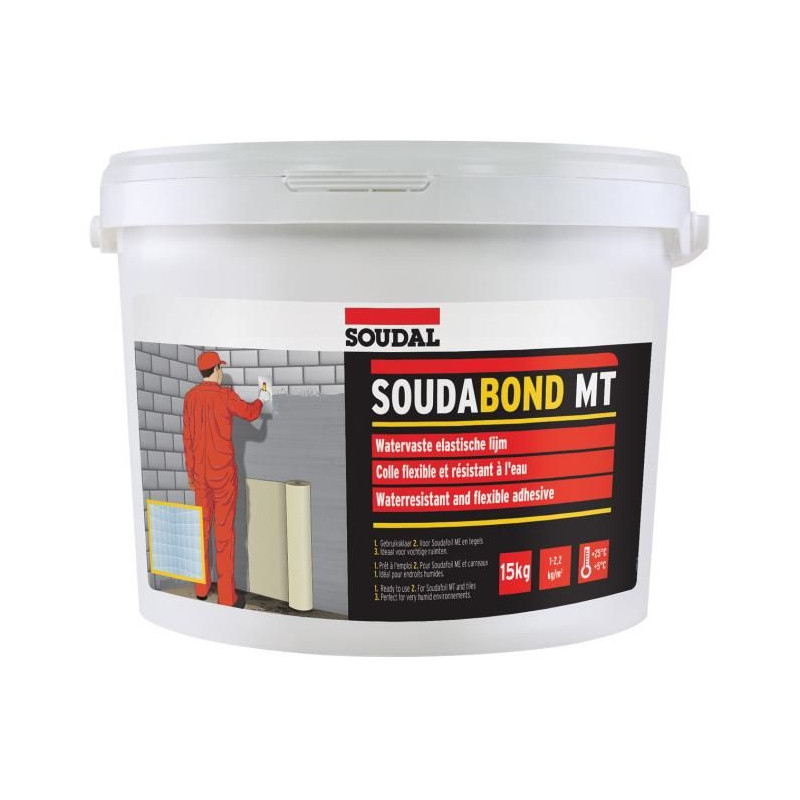 Soudabond MT - Adesivo per piastrelle resistente all'acqua - Soudal Soudabond MT - Adesivo per piastrelle resistente all'acqua - Soudal