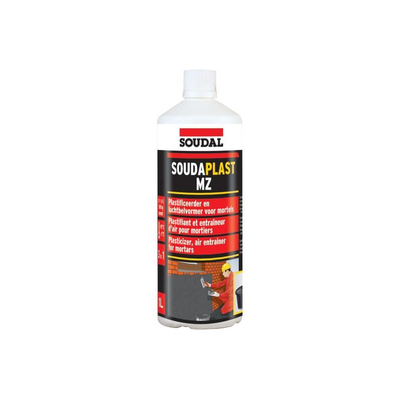 Soudaplast MZ - Aditivo para concreto ou argamassa - Soudal Soudaplast MZ - Aditivo para concreto ou argamassa - Soudal