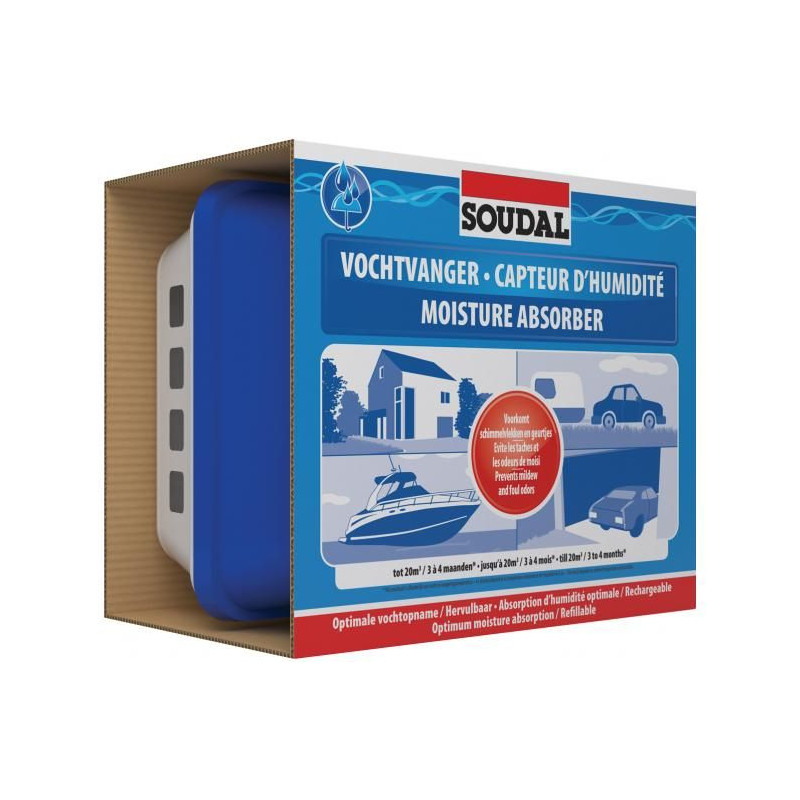 Vochtigheidssensor - tegen schimmel en geurtjes - Soudal Vochtigheidssensor - tegen schimmel en geurtjes - Soudal