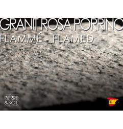 Marche d'escalier en Granit rose Rosa Porrino Espagne - SUR MESURE