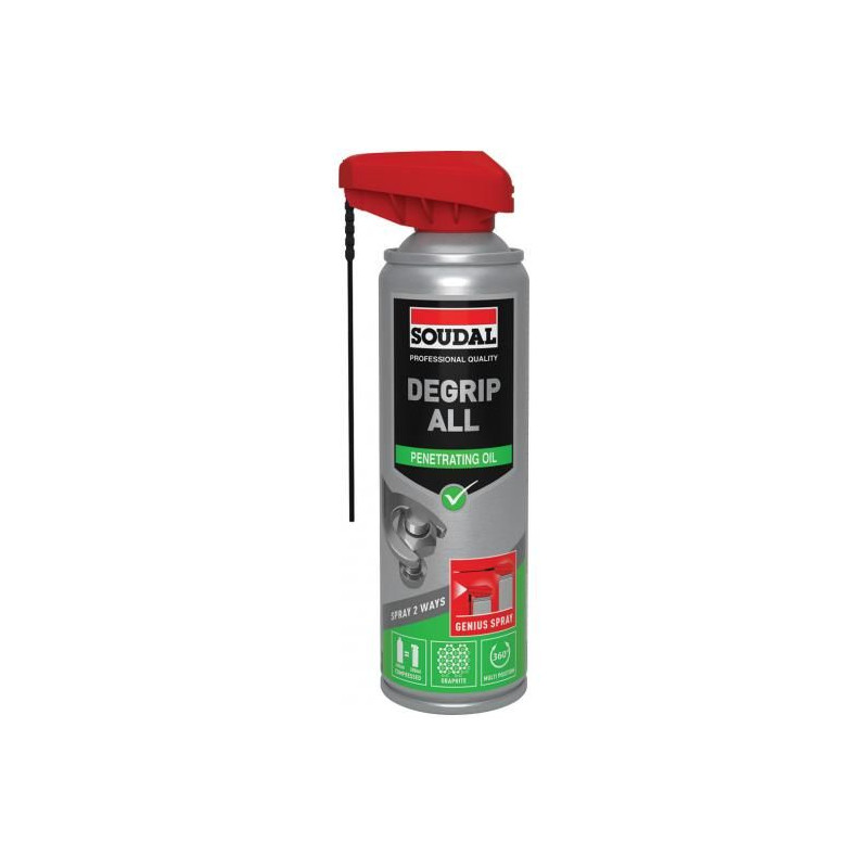 Degrip All Genius Spray - Lubrificante - Soudal Degrip All Genius Spray - Lubrificante - Soudal