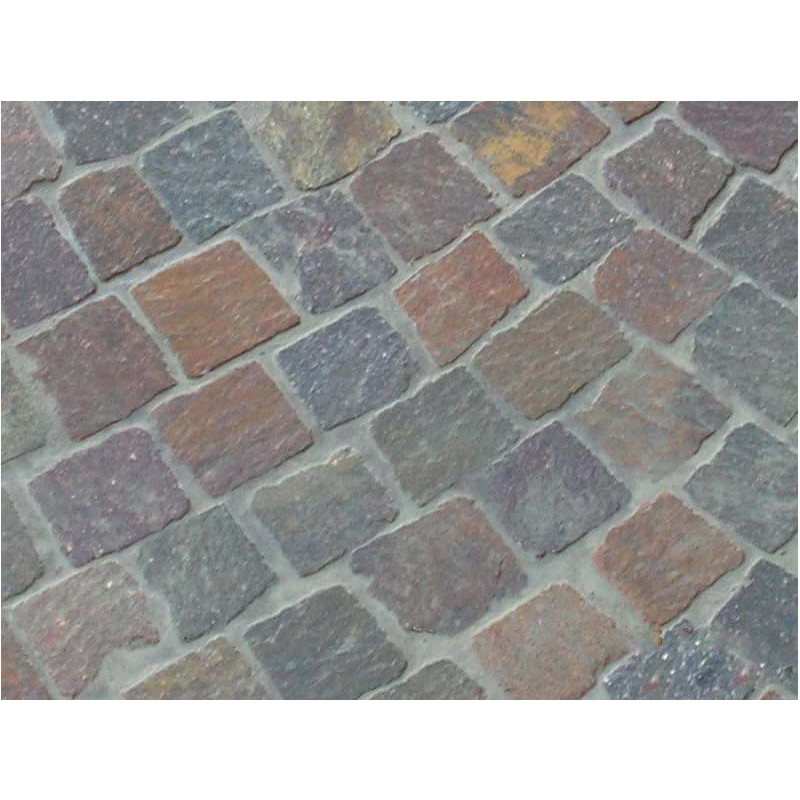 Pavés de pórfiro italiano-Red-Brun Pavés de pórfiro italiano-Red-Brun