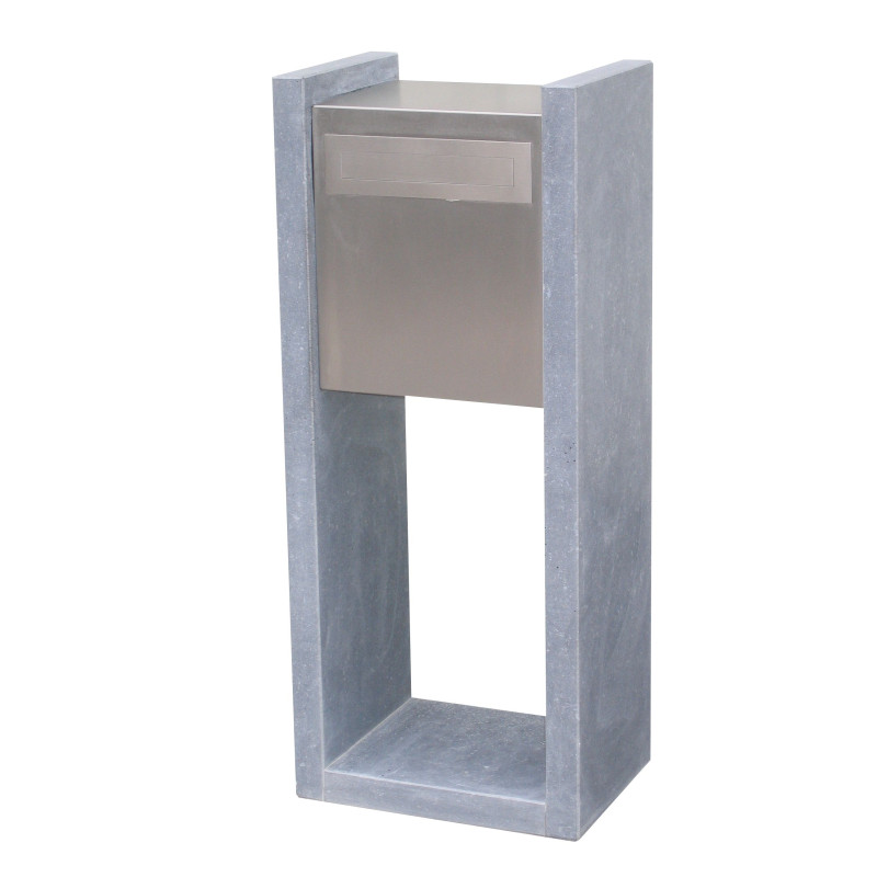 Boîtes aux lettres en pierre bleue belge - Madrid Inox-RVS