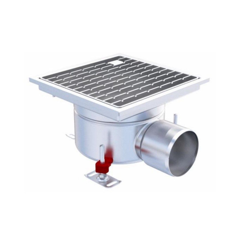 Telescopic floor drain - Straight edge - Glued collar - ACO