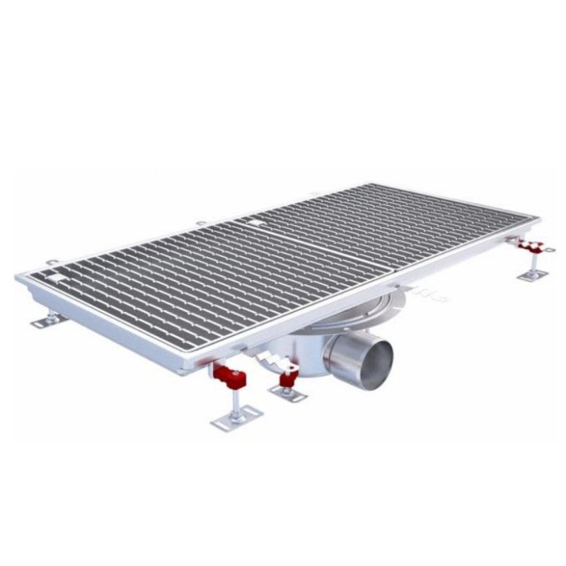 Решетчатый канал с телескопическим сифоном - Прямой край - ACO