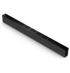 6 cm narrow black aluminum channel - Slimline - ACO