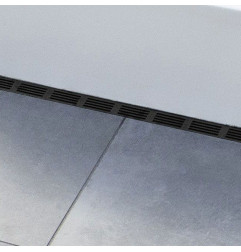 Caniveau étroit en aluminium noir de 6 cm - Slimline - ACO