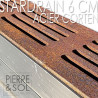 Canal estreito de aço corten de 6,5 cm - StarDrain ECO Canal estreito de aço corten de 6,5 cm - StarDrain ECO