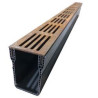 Caniveau étroit en acier corten de 6,5 cm - StarDrain ECO Caniveau étroit en acier corten de 6,5 cm - StarDrain ECO