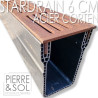 6,5 cm schmale Rinne aus Cortenstahl - StarDrain ECO