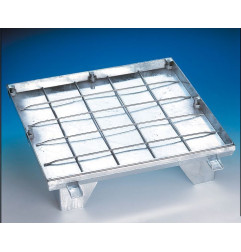 Copertura piastrellabile in acciaio zincato - Apertura assistita - B 125 kN - HAGO