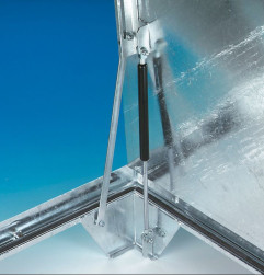 Cubierta alicatable de acero galvanizado - Apertura asistida - B 125 kN - HAGO