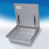 Couvercle à carreler en acier galvanisé isolé - Ouverture assistée - B 125 kN - HAGO