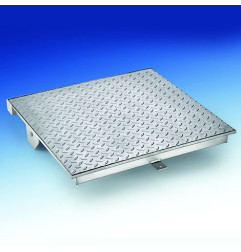 Escotilha de acesso em aço galvanizado com nervuras - Abertura assistida - 15 kN - HAGO