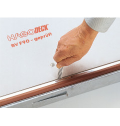 Copertura piastrellabile in acciaio zincato - Resistente al fuoco - B 125 kN - HAGO