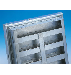 Cubierta alicatable de acero galvanizado - Reforzada - D 400 kN - HAGO