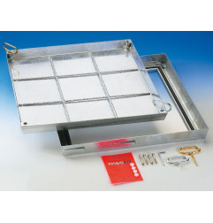 Copertura piastrellabile in acciaio zincato - B 125 kN - HAGO