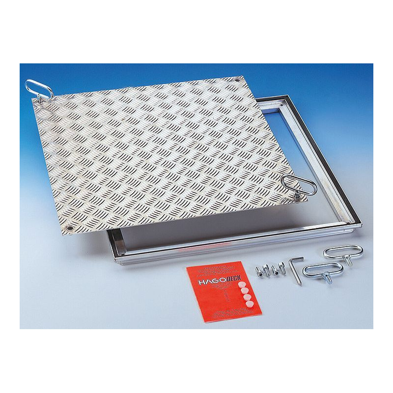 Trappe d'accès en aluminium strié - A 15 kN - HAGO Trappe d'accès en aluminium strié - A 15 kN - HAGO