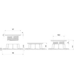 Verstellbarer Stelzlager - PB Série - Buzon