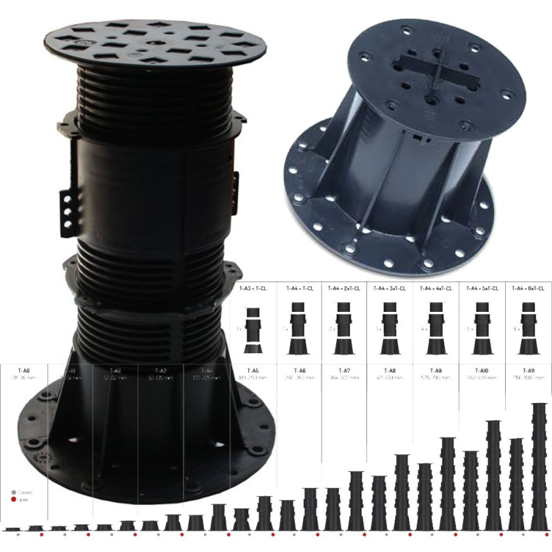 Piedistallo regolabile - PB Série - Buzon