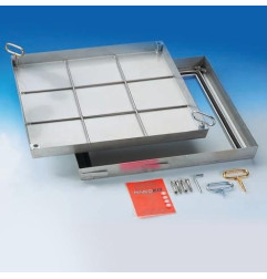 Copertura piastrellabile in acciaio inox - A 15 kN - HAGO