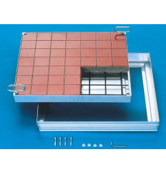 Aluminum tileable cover - B 125 kN - HAGO