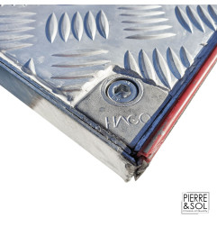 Trampilla de acceso en acero galvanizado nervado - Apertura asistida - 15 kN - HAGO