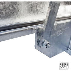 Trampilla de acceso en acero galvanizado nervado - Apertura asistida - 15 kN - HAGO