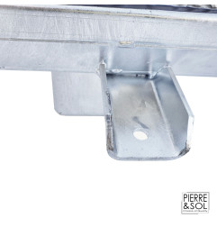 Sportello d'accesso in acciaio zincato grecato - Apertura assistita - 15 kN - HAGO