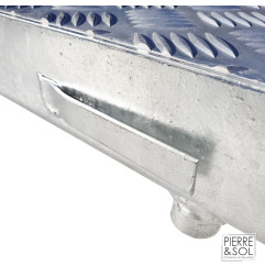 Trampilla de acceso en acero galvanizado nervado - Apertura asistida - 15 kN - HAGO