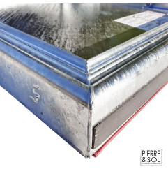 Trampilla de acceso en acero galvanizado nervado - Apertura asistida - 15 kN - HAGO