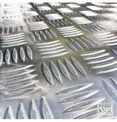 Cadre en acier galvanisé et couvercle en aluminium étanche - SUR MESURE