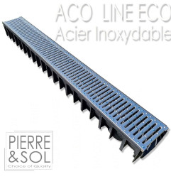 Caniveau grille  Acier Inoxydable - ACO LINE ECO
