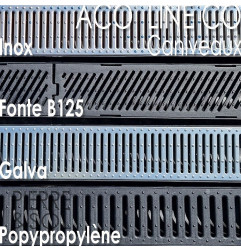 Дренажный желоб из полипропилена - 100 x 11 x 8 см