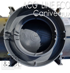 Canal de grade PP preto - ACO LINE ECO