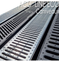 Canal de rejilla de PP negro - ACO LINE ECO