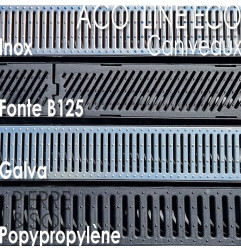 Canale grigliato in PP nero - ACO LINE ECO