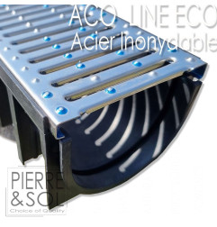 Caniveau grille  Acier Inoxydable detail - ACO LINE ECO