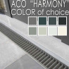 Caniveau avec grille en acier teinté RAL aux choix - Euroline 100 Harmony - ACO