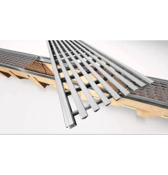 Caniveau à grille en inox design - Euroline Inox - ACO