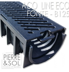 Canale di scolo in polipropilene - 100 x 11 x 8 cm