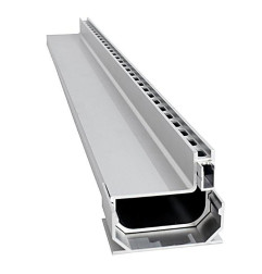 Canal ranurado aluminio lateral SideDrain Low EURO - L&S