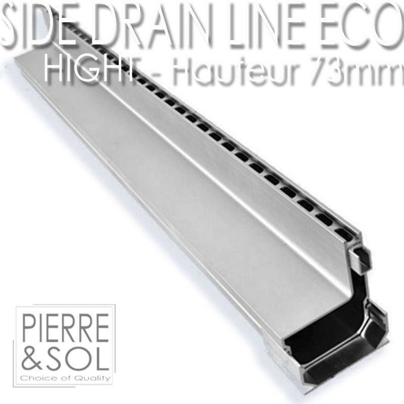 Goot slotted aluminium SideDrain EURO - L&S Goot slotted aluminium SideDrain EURO - L&S