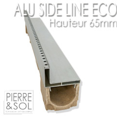 Entwässerungsrinne mit Schlitzaufsatz aus Aluminium - Side Line EURO - L&S