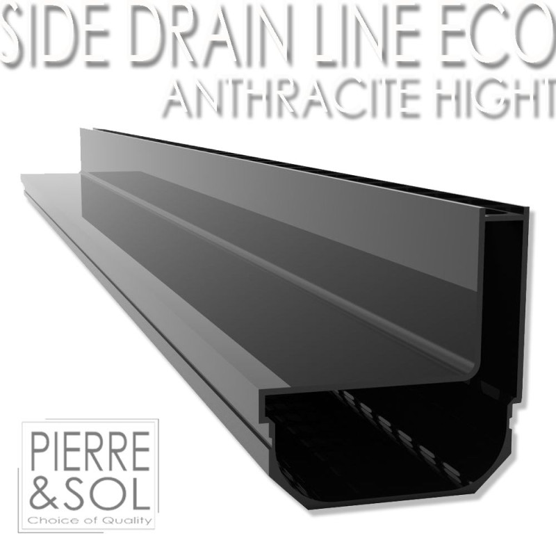 SideDrain Евро Антрацит алюминий щели желоб - L&S SideDrain Евро Антрацит алюминий щели желоб - L&S