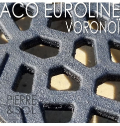 Grille design Voronoï pour caniveau - Euroline - ACO