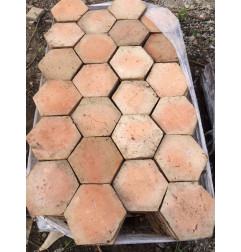 Tomette hexagonale terre cuite