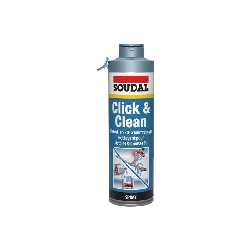 Click & Clean - Detergente per pistole e schiuma PU - Soudal Click & Clean - Detergente per pistole e schiuma PU - Soudal