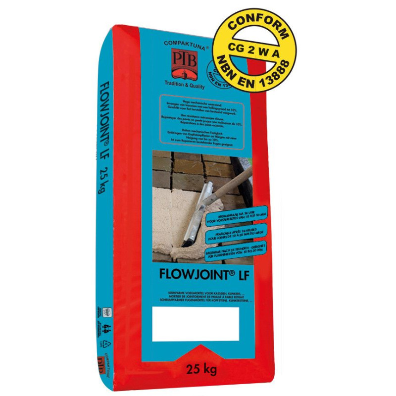 Flowjoint LF - ملاط حشو منخفض الانكماش - PTB Compaktuna Flowjoint LF - ملاط حشو منخفض الانكماش - PTB Compaktuna
